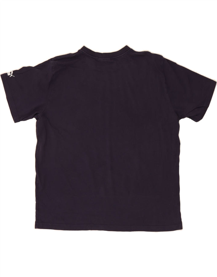 PUMA Mens Graphic T-Shirt Top 2XL Navy Blue Vintage Puma and Second-Hand Puma from Messina Hembry 