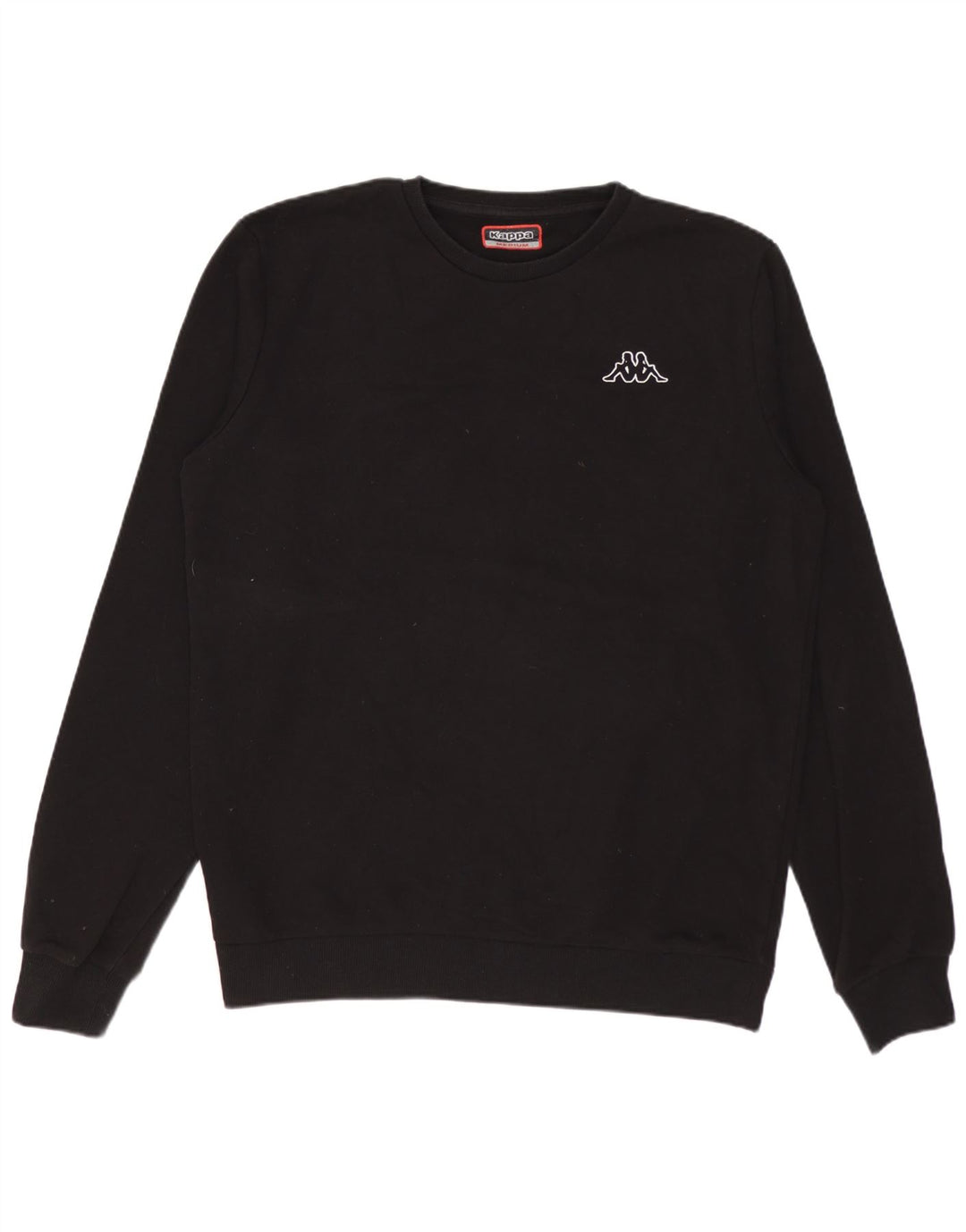 Kappa Mens Sweatshirt Jumper Medium Black Cotton