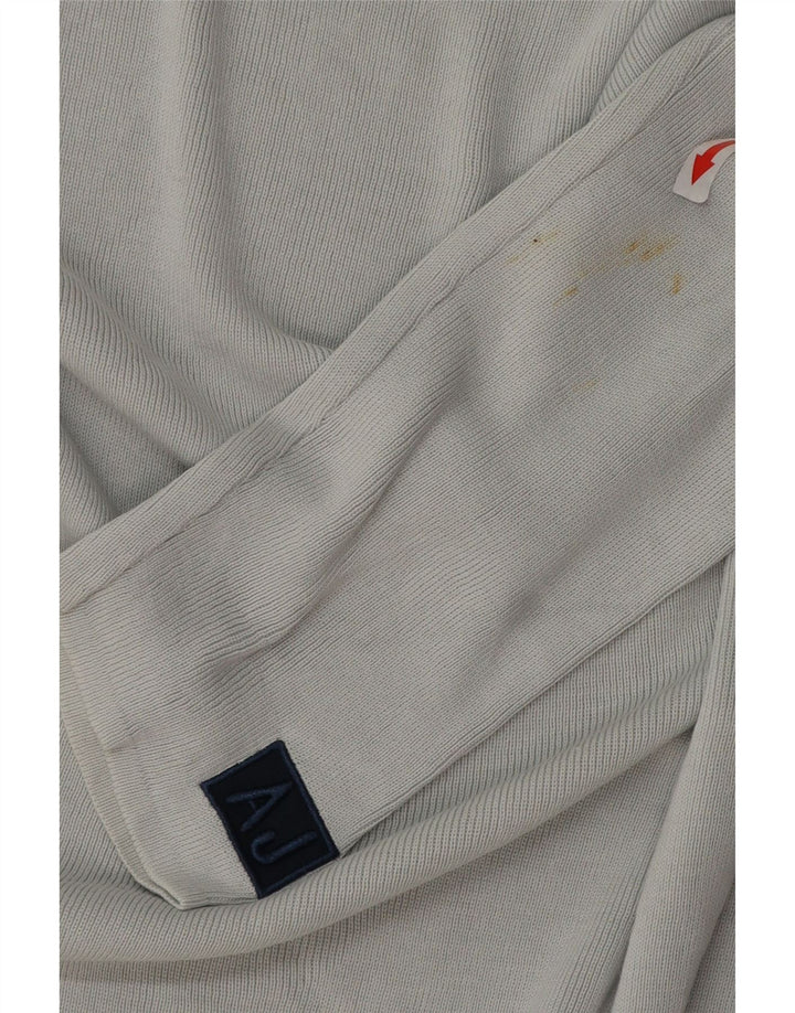 Armani Jeans Mens Top Long Sleeve Large Grey Cotton