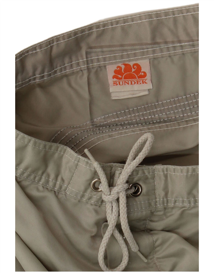 Sundek Mens Swimming Shorts Small  Green Nylon