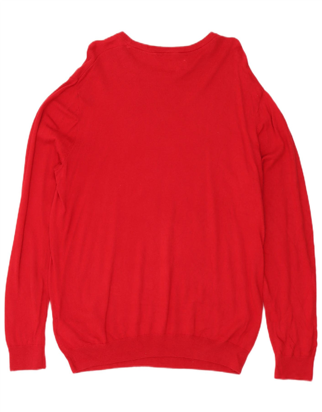 Wrangler Mens Boat Neck Jumper Sweater 2XL Red Cotton