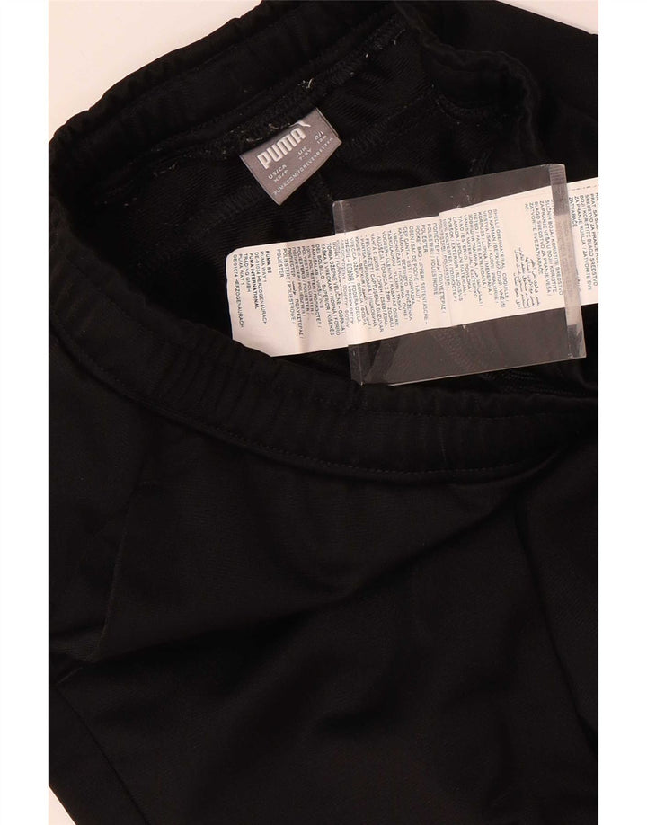 Puma Boys Tracksuit Trousers 7-8 Years Black Polyester