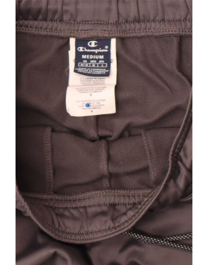 Champion Mens Graphic Tracksuit Trousers Joggers Medium Grey Colourblock