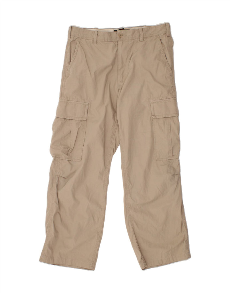 BANANA REPUBLIC Mens Straight Cargo Trousers W31 L27 Beige Cotton Vintage Banana Republic and Second-Hand Banana Republic from Messina Hembry 