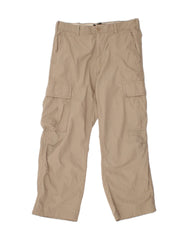 BANANA REPUBLIC Mens Straight Cargo Trousers W31 L27 Beige Cotton