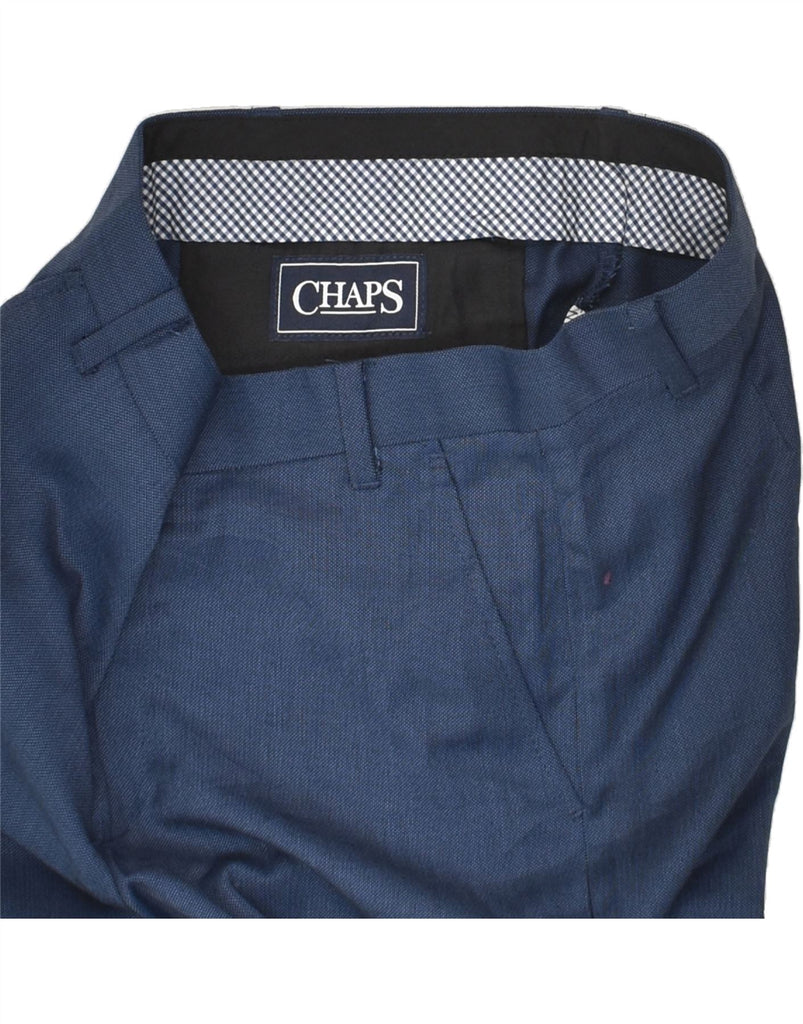 CHAPS Boys Straight Chino Trousers 11-12 Years W28 L26 Navy Blue Polyester | Vintage Chaps | Thrift | Second-Hand Chaps | Used Clothing | Messina Hembry 