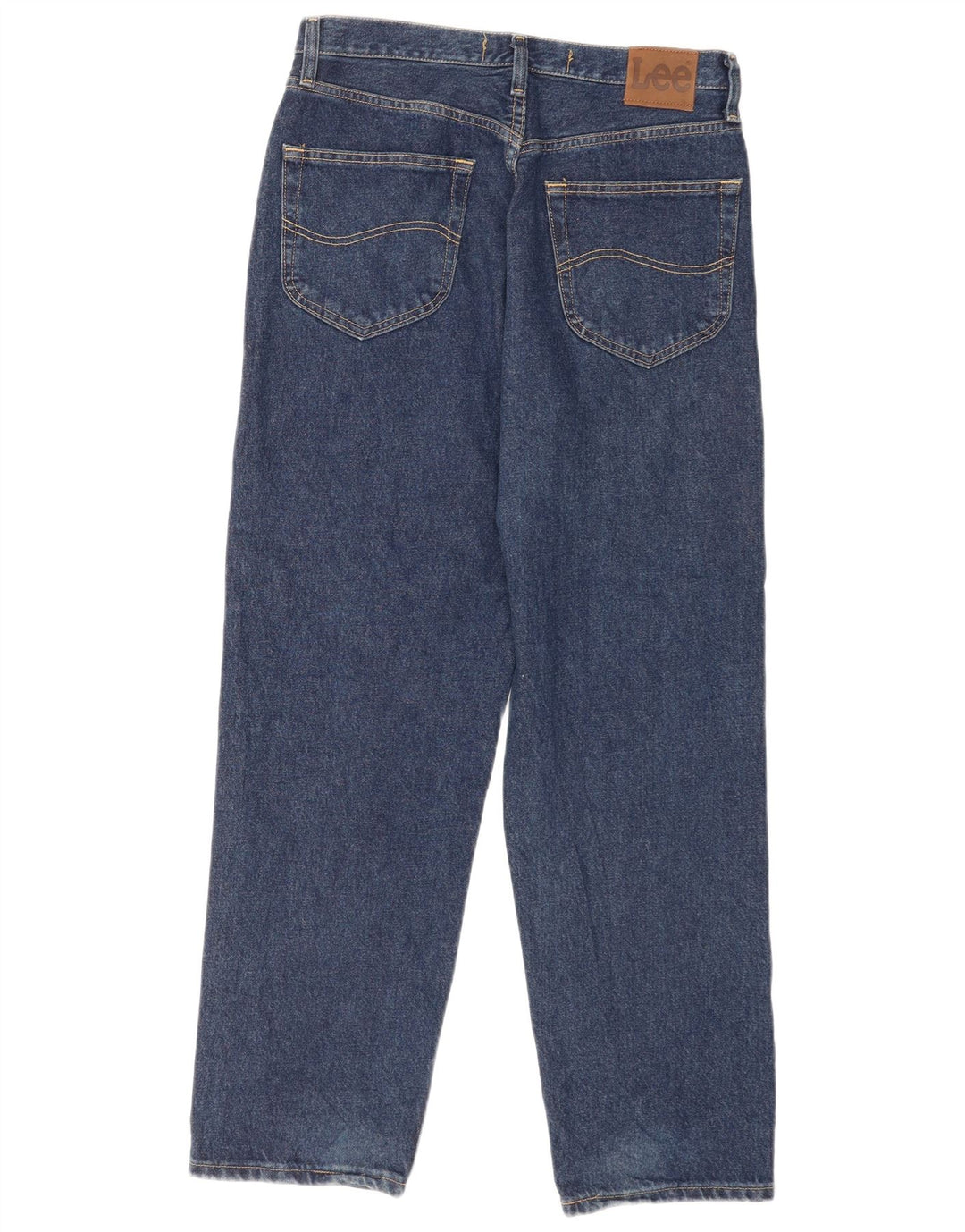 Lee Mens Relaxed Fit Straight Jeans W32 L30 Blue Cotton