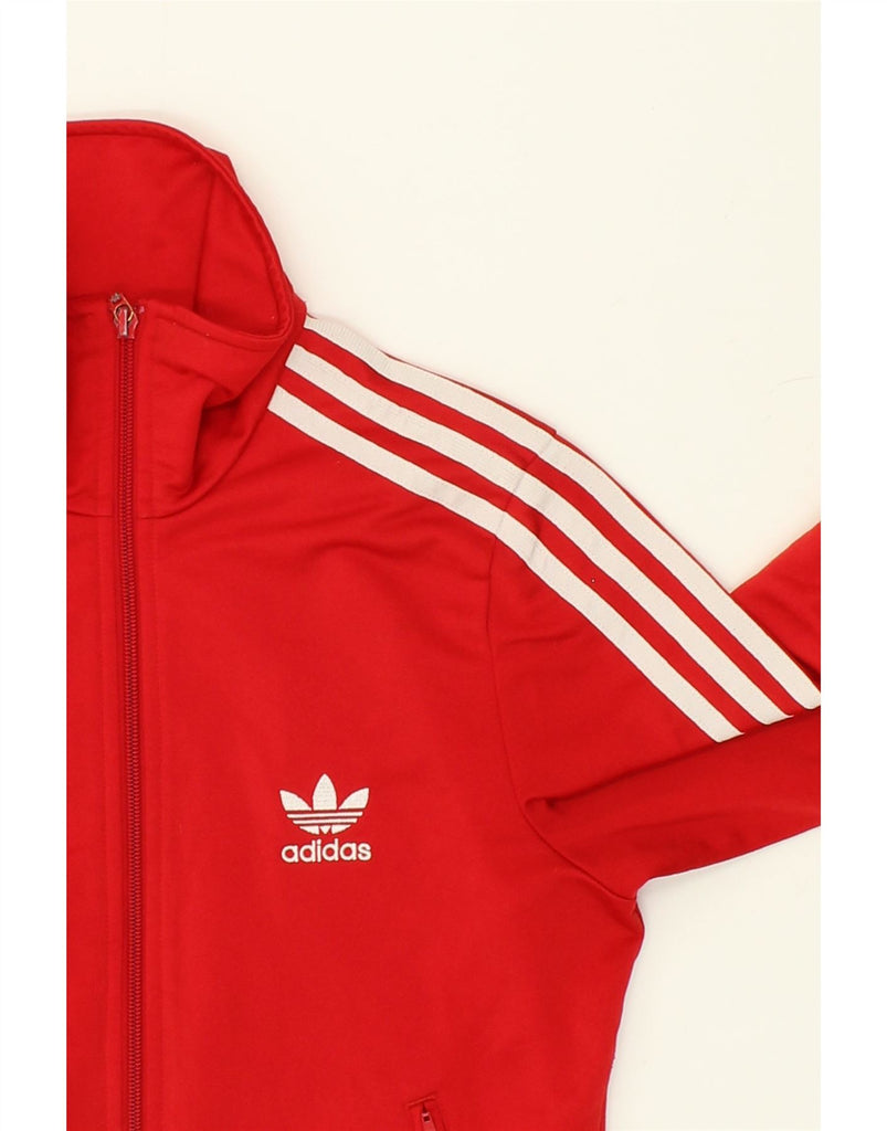 ADIDAS Boys Graphic Tracksuit Top Jacket 15-16 Years Red Polyester | Vintage Adidas | Thrift | Second-Hand Adidas | Used Clothing | Messina Hembry 