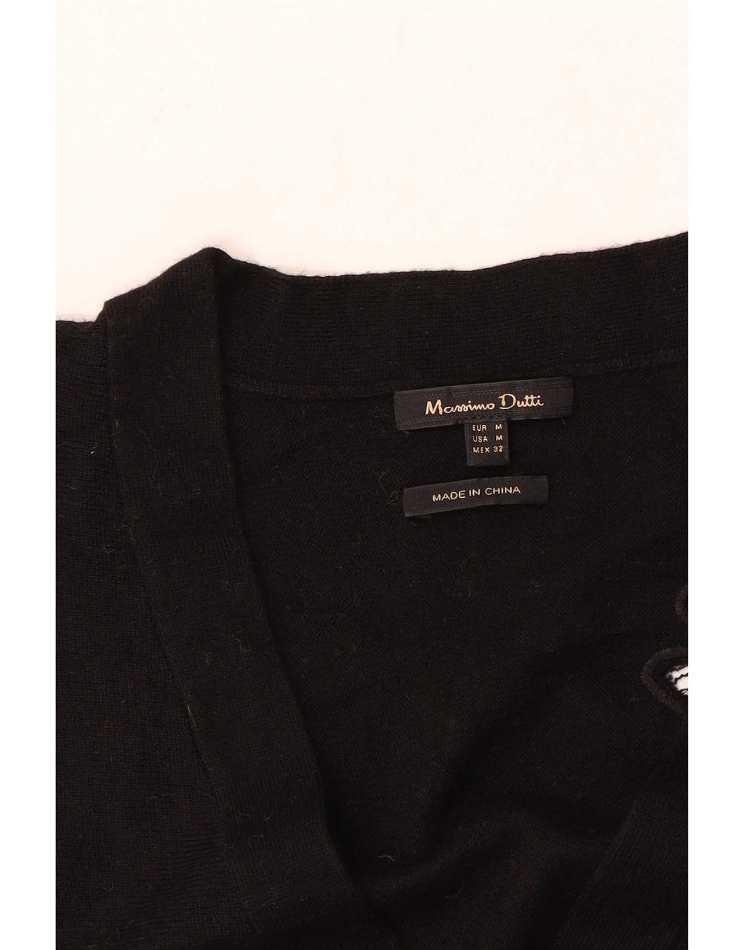 Massimo Dutti Womens Oversized Cardigan Sweater UK 14 Medium Black Floral