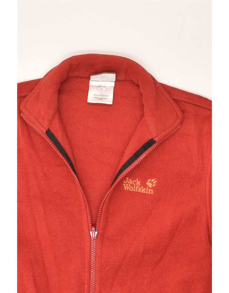 JACK WOLFSKIN Boys Fleece Jacket 9-10 Years Red Polyester | Vintage Jack Wolfskin | Thrift | Second-Hand Jack Wolfskin | Used Clothing | Messina Hembry 