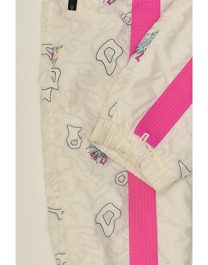 RODEO Girls Crazy Pattern Ski Trousers 11-12 Years White Spotted Nylon | Vintage Rodeo | Thrift | Second-Hand Rodeo | Used Clothing | Messina Hembry 