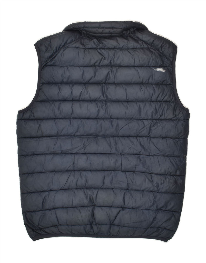 CHAMPION Mens Padded Gilet UK 38 Medium Navy Blue Polyester | Vintage Champion | Thrift | Second-Hand Champion | Used Clothing | Messina Hembry 