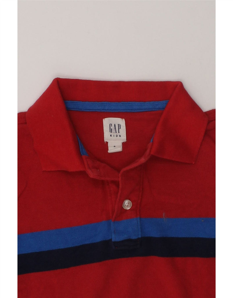 GAP Boys Rugby Polo Shirt 6-7 Years Small  Red Striped Cotton | Vintage Gap | Thrift | Second-Hand Gap | Used Clothing | Messina Hembry 