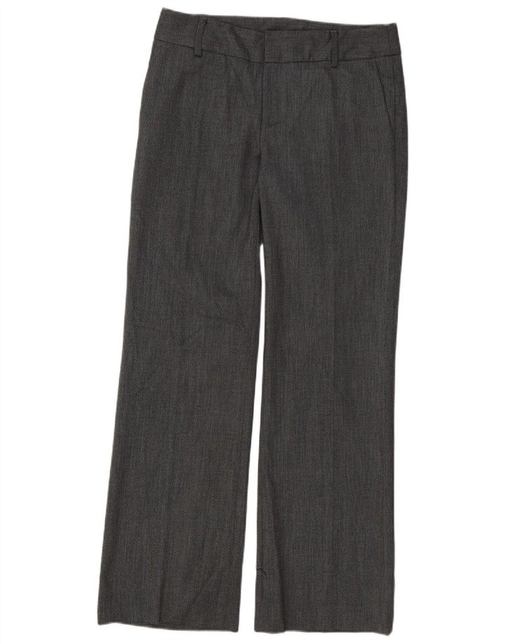 Zara Womens Straight Suit Trousers EU 38 Small W28 L31 Grey Polyester