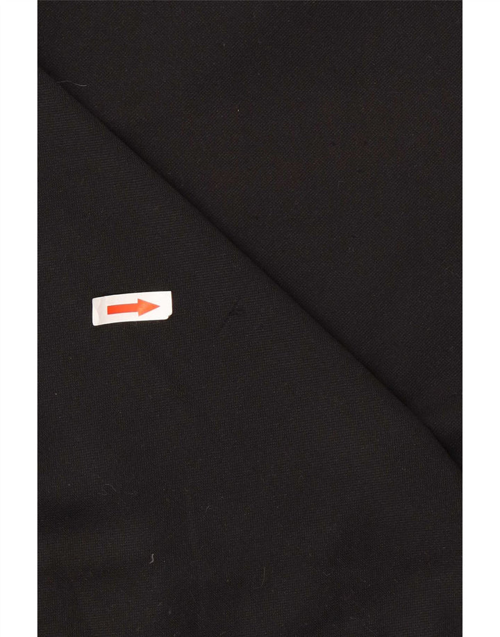 Umbro Mens Zip Neck Pullover Tracksuit Top Large Black Polyester