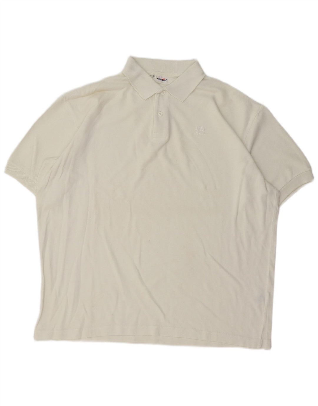 Ellesse Mens Polo Shirt XL White Cotton