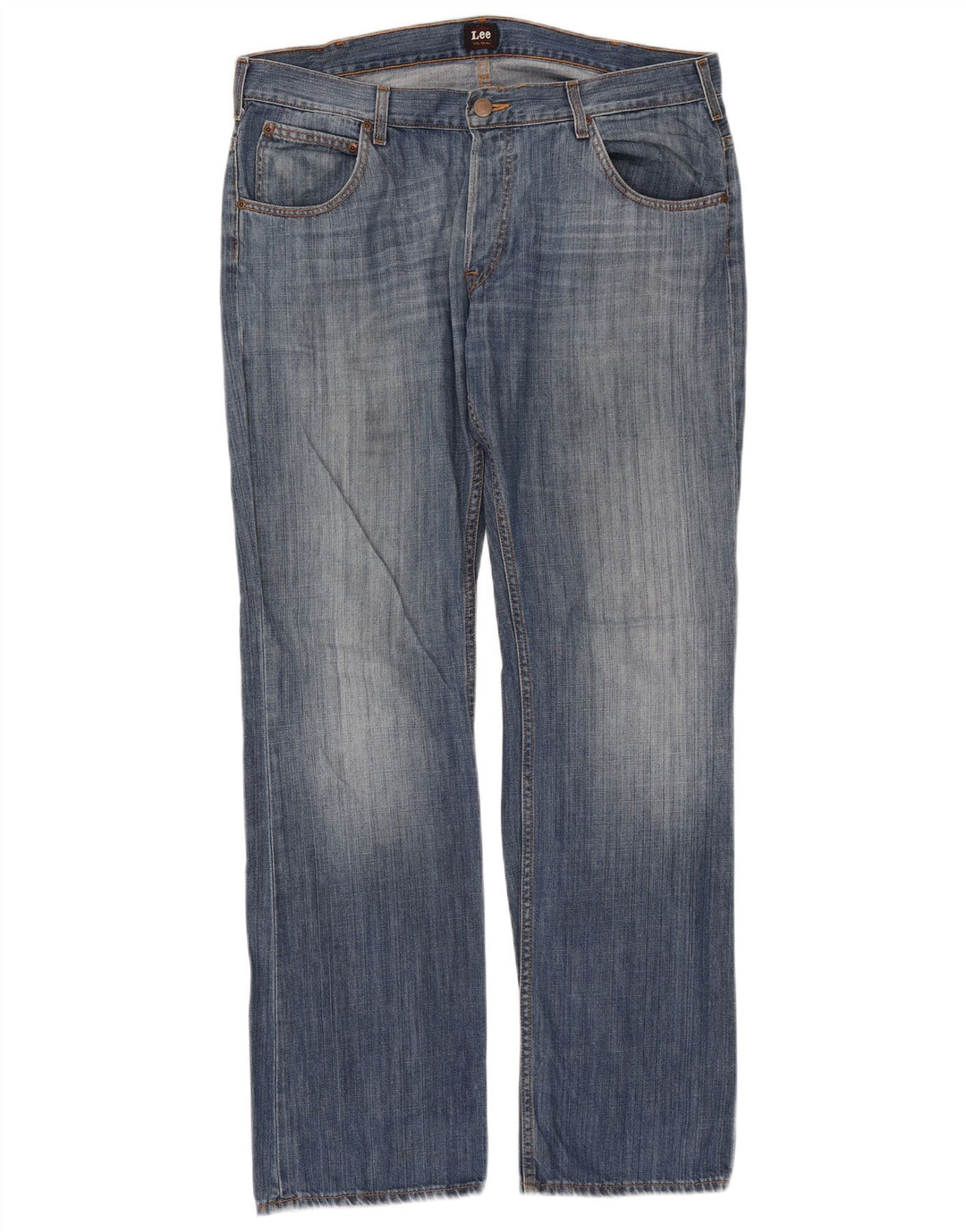 Lee Mens Knox Straight Jeans W38 L34 Blue Cotton