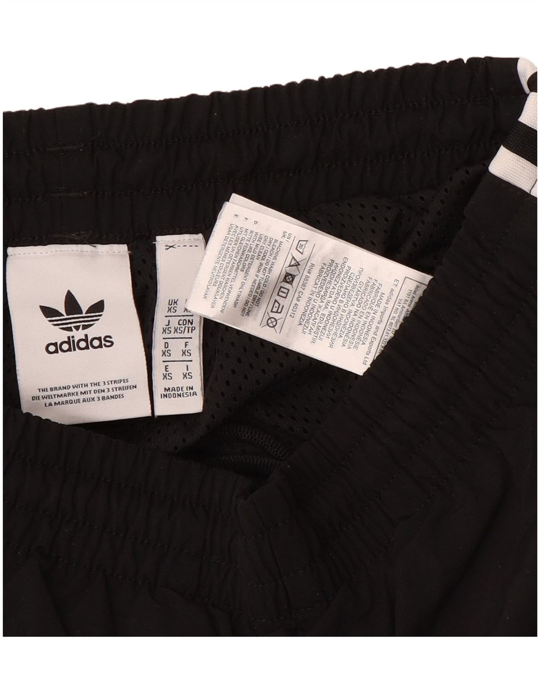 Adidas Mens Graphic Tracksuit Trousers Joggers XS Black Polyester