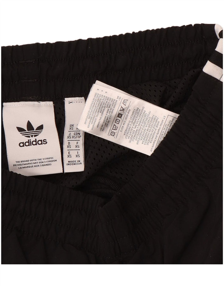 Adidas Mens Graphic Tracksuit Trousers Joggers XS Black Polyester