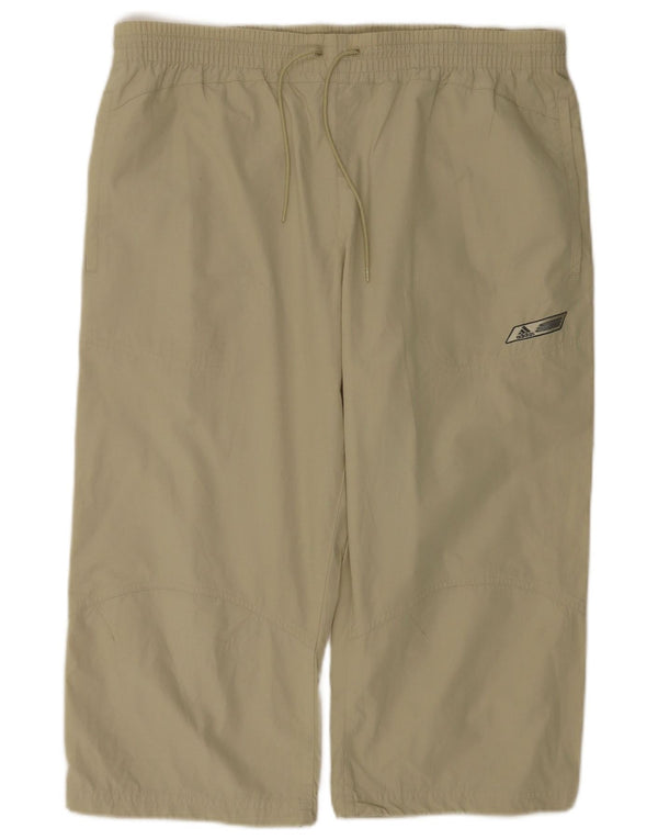 Adidas Mens Capri Tracksuit Trousers Medium Khaki Polyester