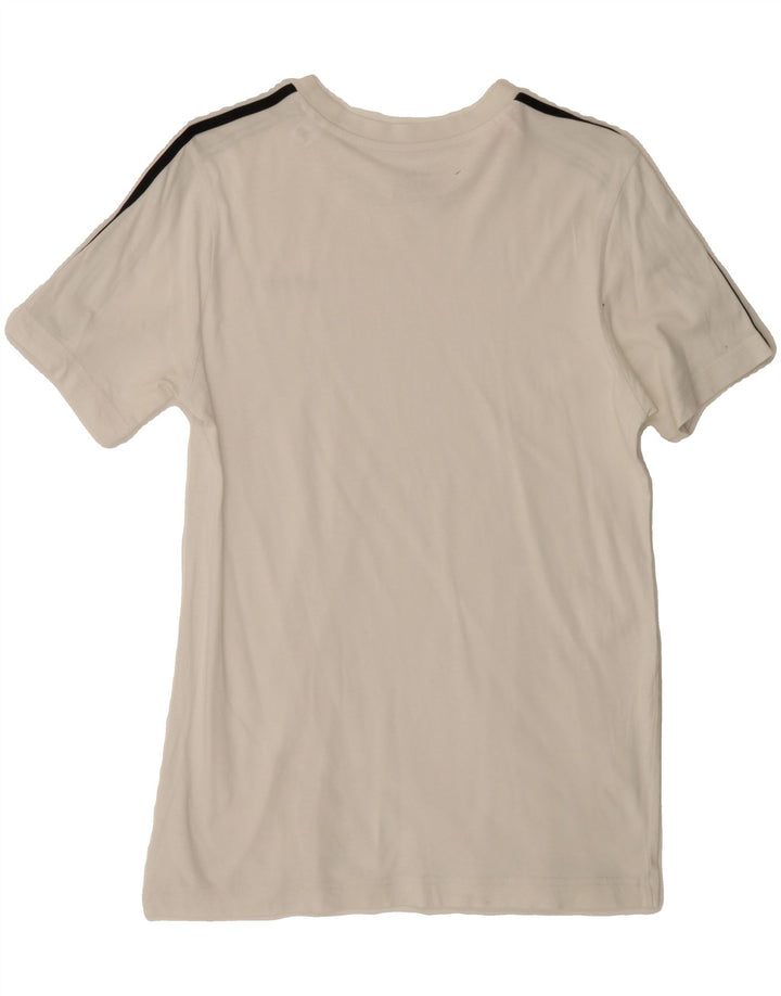ADIDAS Boys T-Shirt Top 13-14 Years White Cotton Vintage Adidas and Second-Hand Adidas from Messina Hembry 