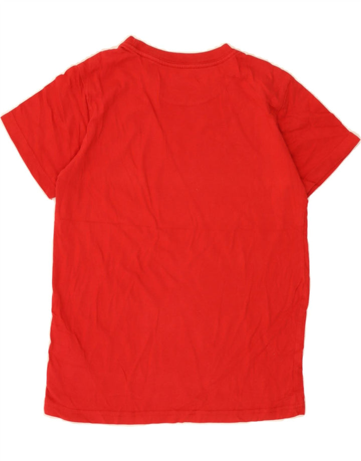 DC Boys Graphic T-Shirt Top 9-10 Years Small Red Cotton Vintage DC and Second-Hand DC from Messina Hembry 