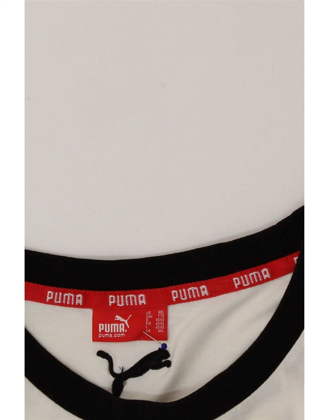 Puma Mens Graphic T-Shirt Top 2XL White