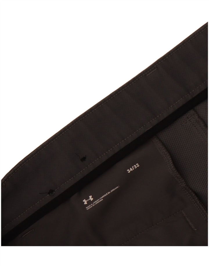 Under Armour Mens Straight Chino Trousers W34 L32 Grey