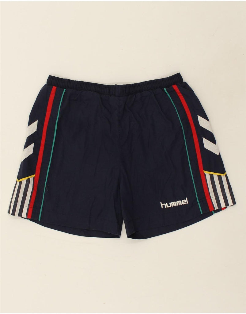 HUMMEL Boys Sport Shorts 15-16 Years Navy Blue Polyester | Vintage Hummel | Thrift | Second-Hand Hummel | Used Clothing | Messina Hembry 