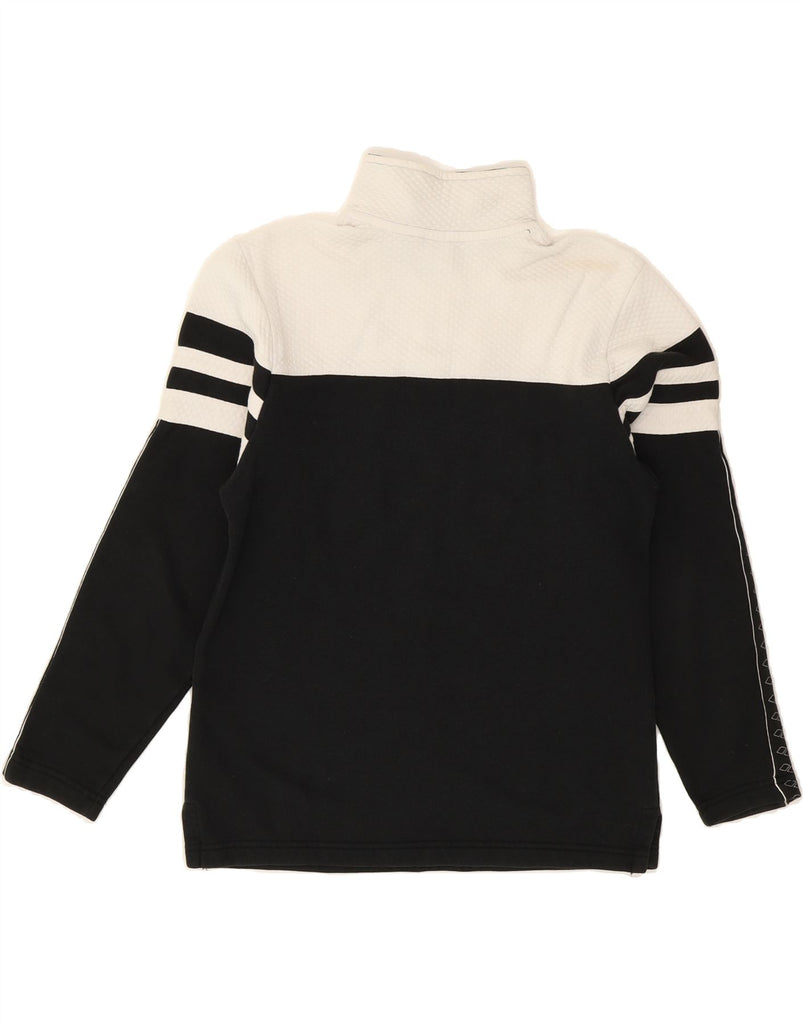 ARENA Mens Zip Neck Pullover Tracksuit Top Small Black Colourblock Vintage Arena and Second-Hand Arena from Messina Hembry 