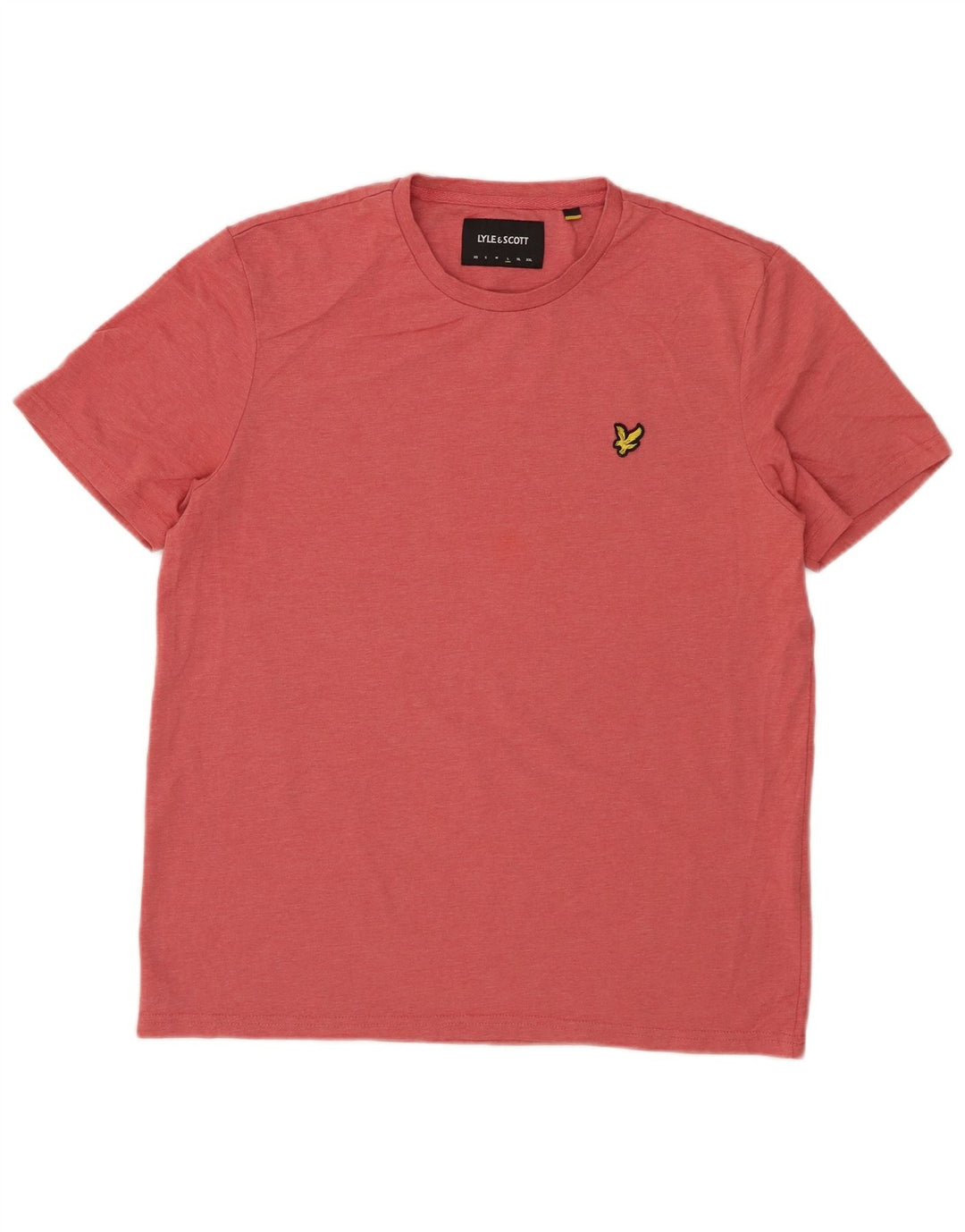 LYLE & SCOTT Mens T-Shirt Top Large Red Polyester