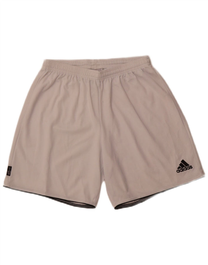 ADIDAS Mens Climalite Sport Shorts Large  White Polyester