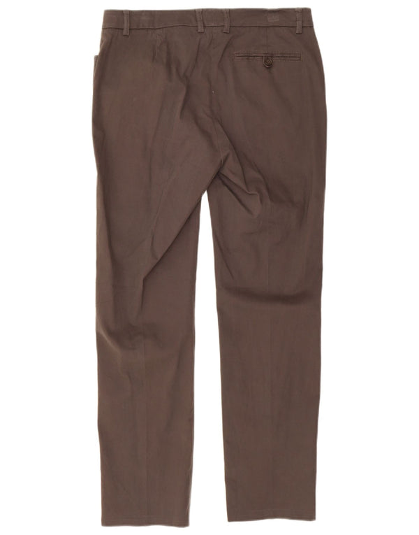 Marlboro Classics Womens Casual Trousers UK 12 Medium W30 L28 Grey Cotton