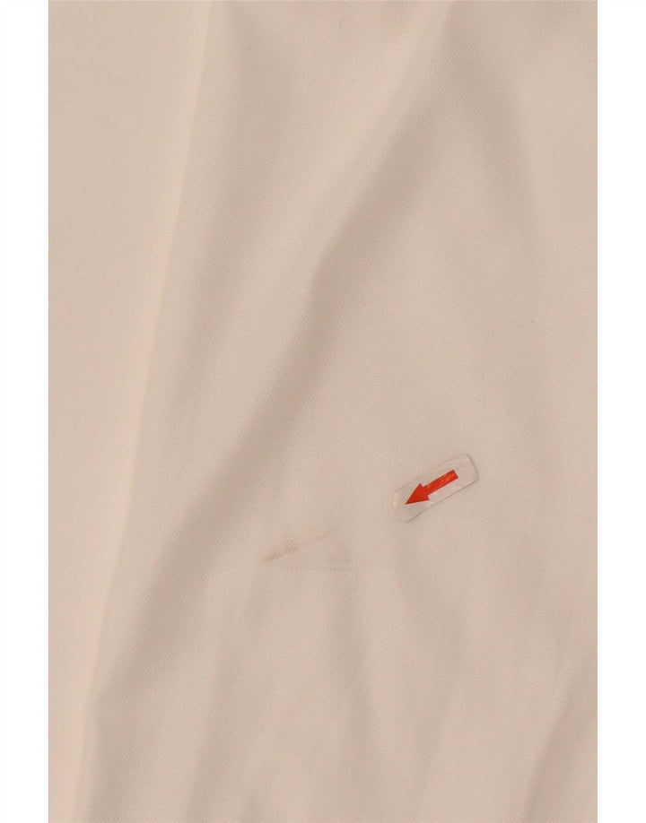 Boggi Mens Regular Fit Shirt Size 44 17 1/2 XL White Cotton