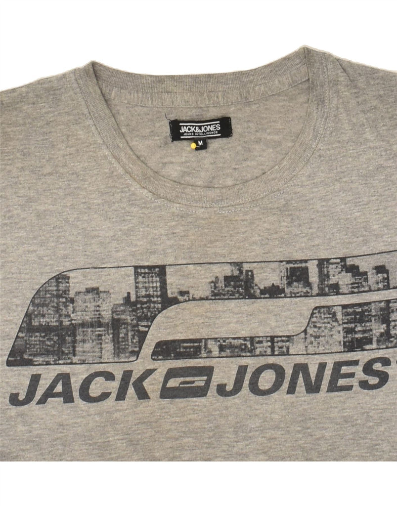 JACK & JONES Mens Graphic T-Shirt Top Medium Grey | Vintage Jack & Jones | Thrift | Second-Hand Jack & Jones | Used Clothing | Messina Hembry 