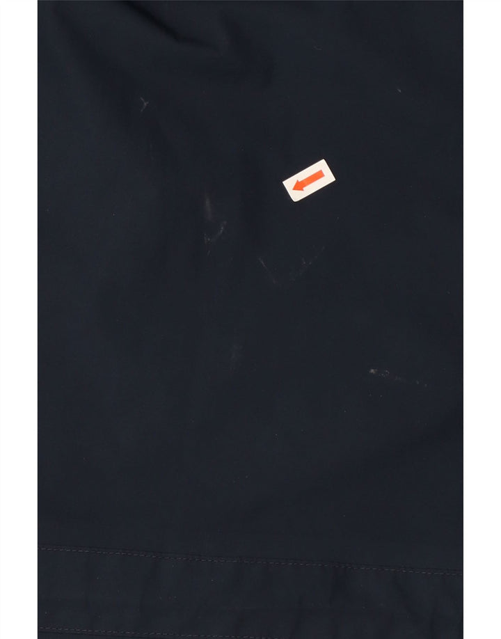 Berghaus Womens Hooded Oversized Rain Jacket UK 10 Small Navy Blue Nylon