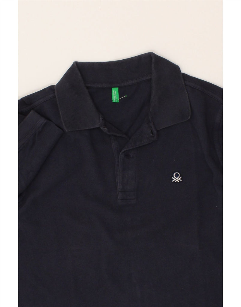 BENETTON Mens Polo Shirt XS Navy Blue Vintage Benetton and Second-Hand Benetton from Messina Hembry 