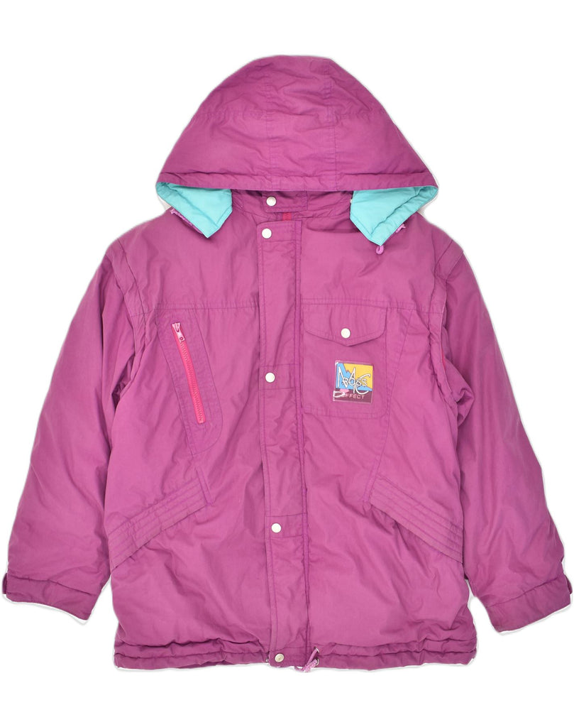 MC ROSS Mens Hooded Padded Jacket UK 42 XL Pink Cotton | Vintage MC Ross | Thrift | Second-Hand MC Ross | Used Clothing | Messina Hembry 