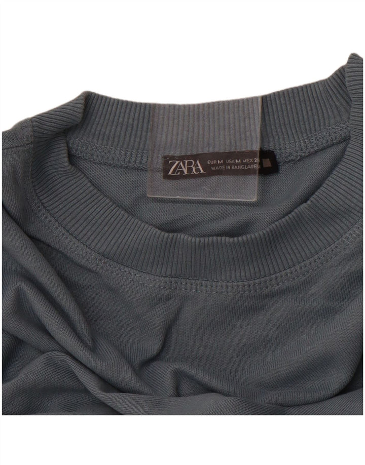 ZARA Womens Sweatshirt Jumper UK 14 Medium Grey