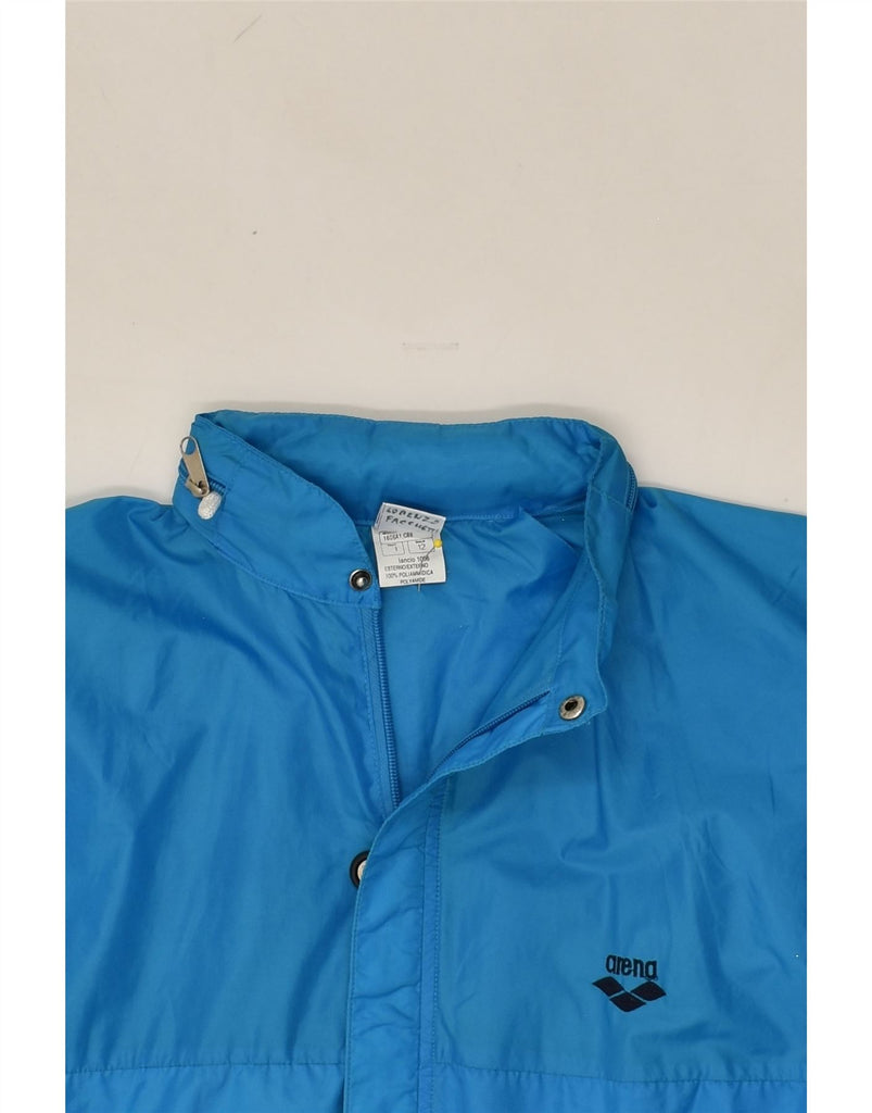 ARENA Boys Hooded Rain Jacket 11-12 Years Blue Nylon | Vintage Arena | Thrift | Second-Hand Arena | Used Clothing | Messina Hembry 