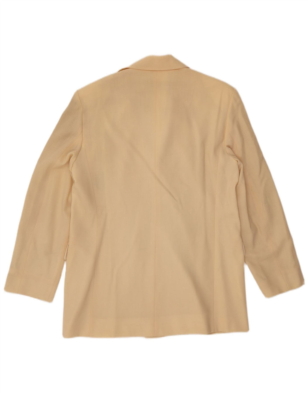 MARELLA Womens Double Breasted Blazer Jacket UK 16 Large  Yellow Wool