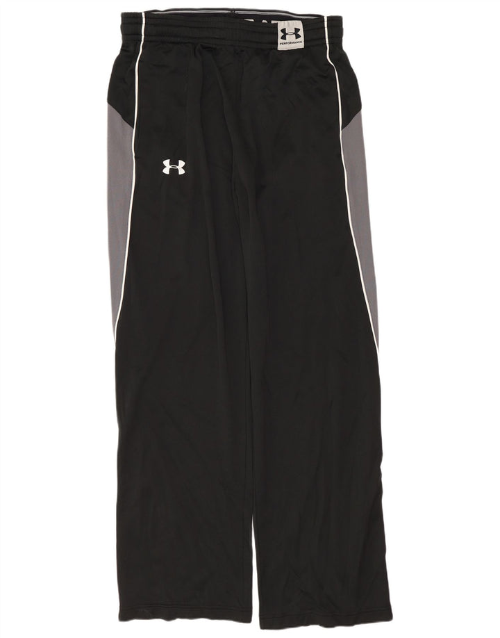 Under Armour Mens Tracksuit Trousers Medium  Black Colourblock Polyester