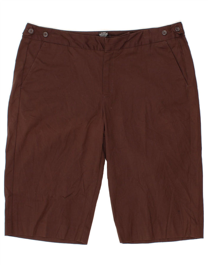 MOSSIMO Womens Bermuda Chino Shorts US 12 Large W34 Brown Cotton Vintage Mossimo and Second-Hand Mossimo from Messina Hembry 