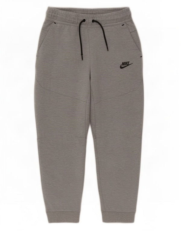Nike Boys Tracksuit Trousers Joggers 12-13 Years Large Grey Flecked Cotton