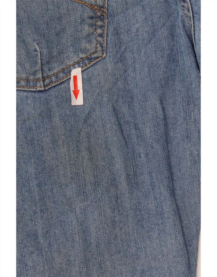 CARRERA Boys Distressed Denim Shorts 13-14 Years W30 Blue Cotton
