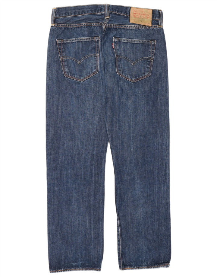 Levi's Mens Straight Jeans W32 L30 Blue Cotton