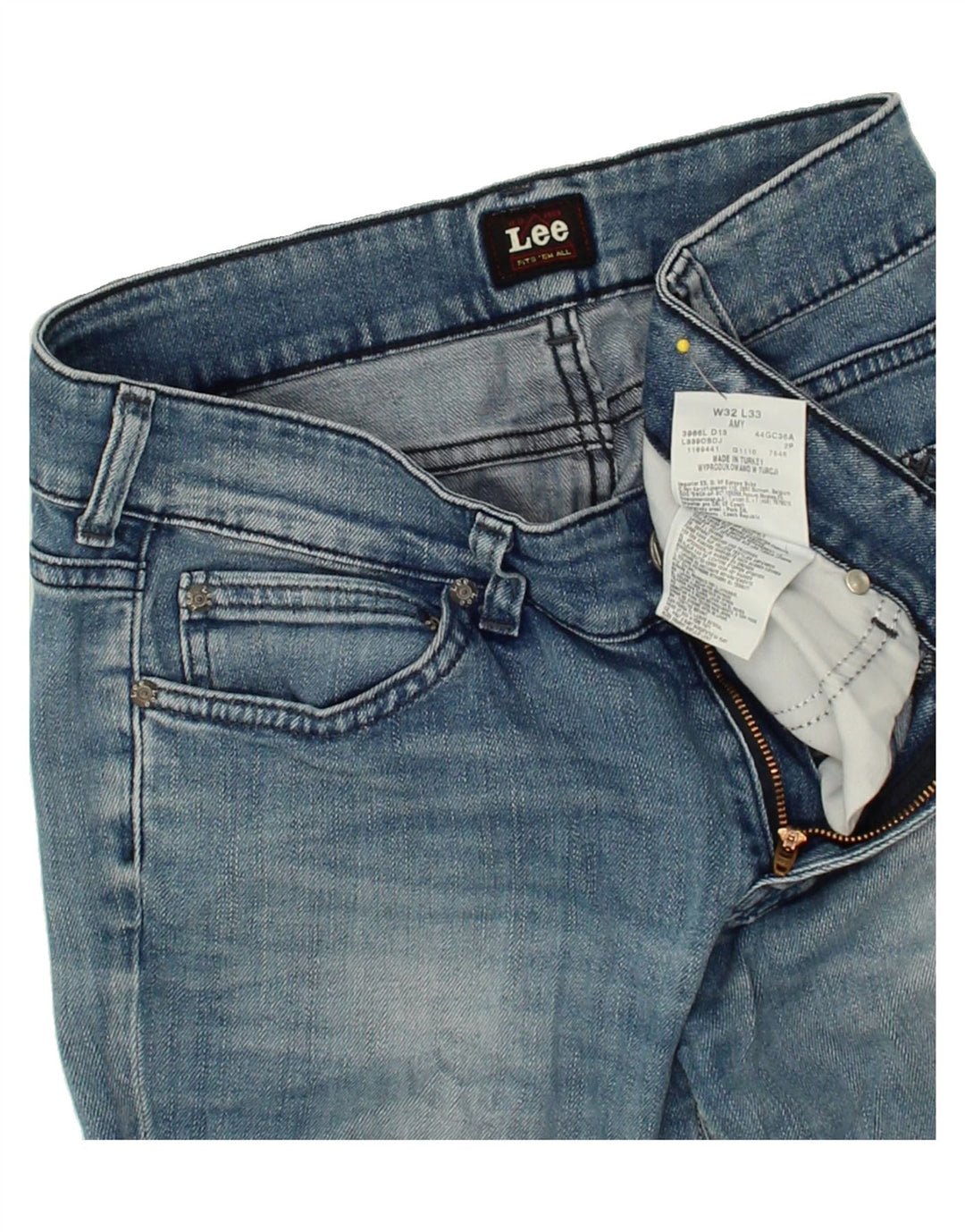 LEE Womens Amy Slim Jeans W32 L30 Blue Cotton Vintage Lee and Second-Hand Lee from Messina Hembry 