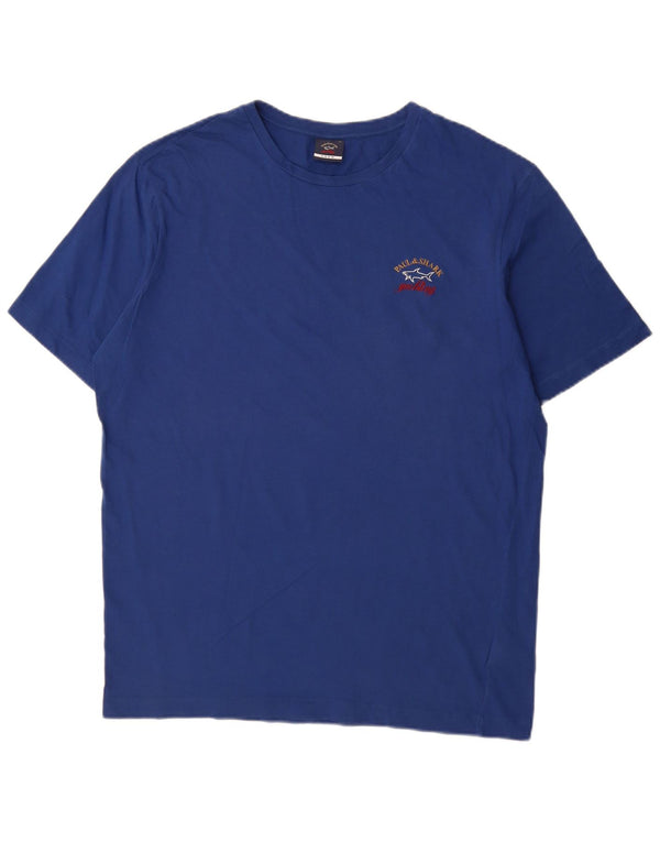 Paul & Shark Mens Yachting T-Shirt Top XL Blue Cotton