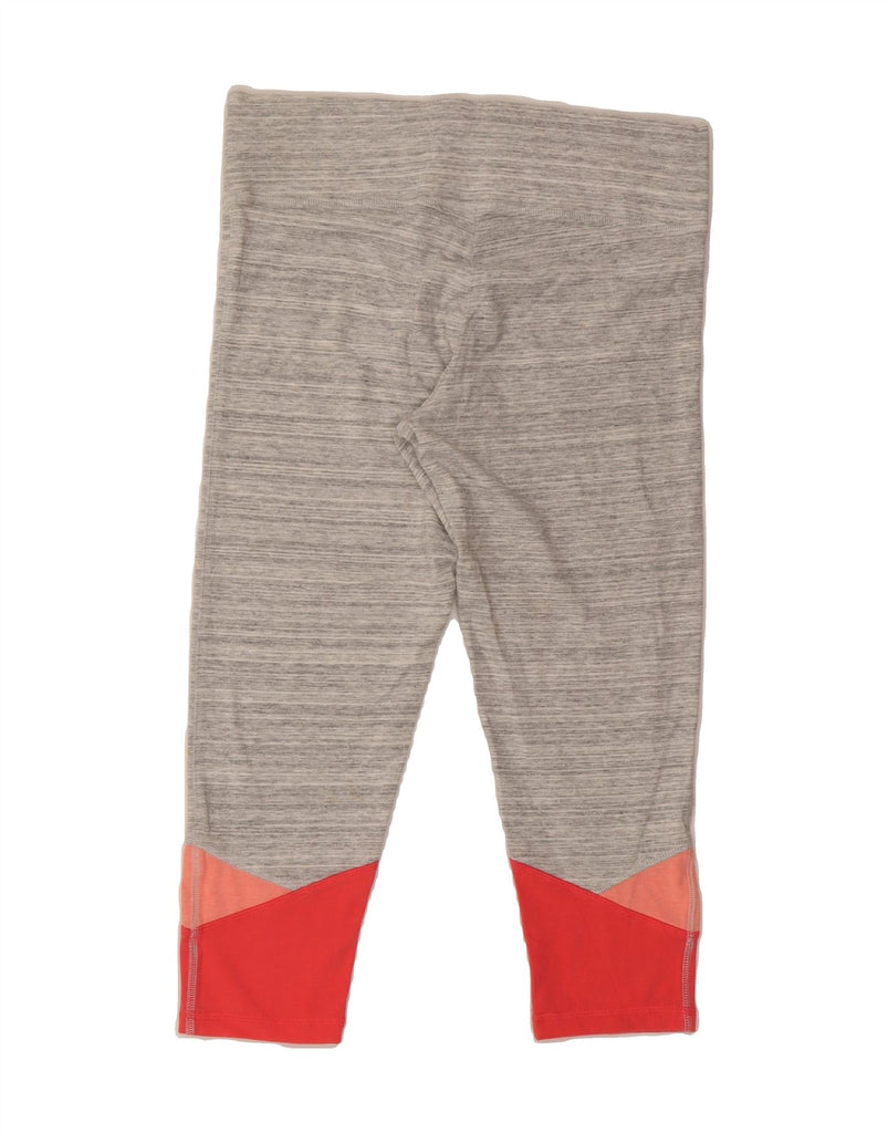 VICTORIAS SECRET Womens Capri Leggings UK 14 Medium  Grey Colourblock Vintage Victorias Secret and Second-Hand Victorias Secret from Messina Hembry 