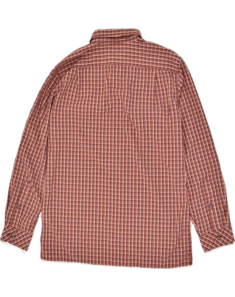 EDDIE BAUER Mens Shirt Small Red Check Nylon | Vintage Eddie Bauer | Thrift | Second-Hand Eddie Bauer | Used Clothing | Messina Hembry 